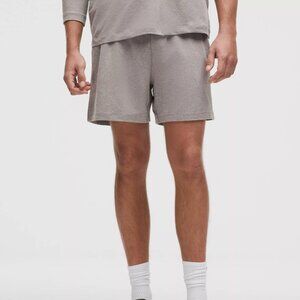 Lululemon 2025 Mens Soft Jersey Short 5'' Regular Medium Heathered Warm Beige